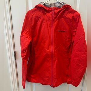 Columbia Bright Red Raincoat